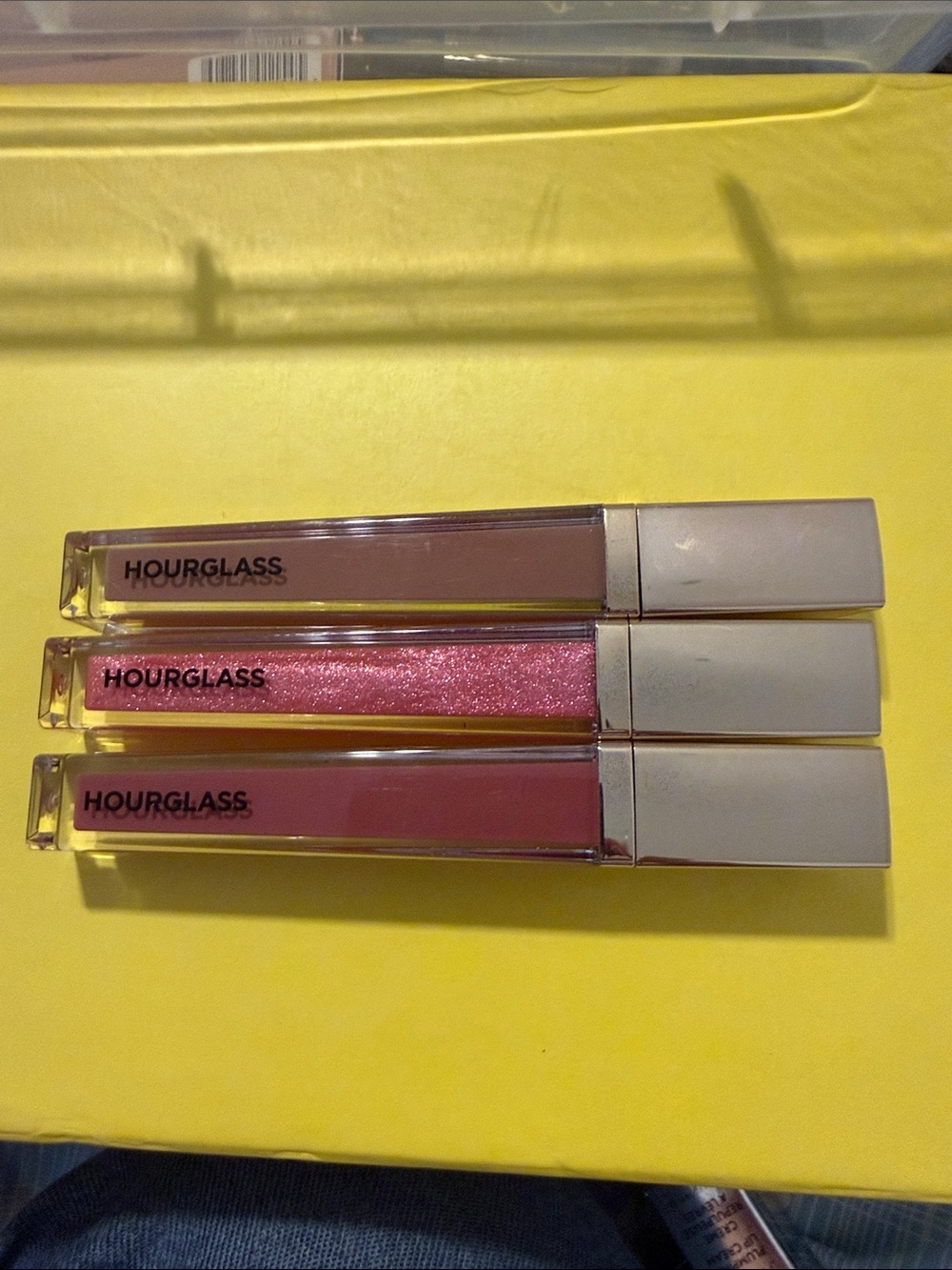 Hourglass Lip Gloss Trio - Mauve, Shimmery Pink, Dusty Rose